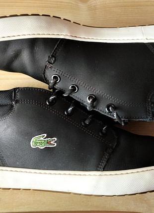 Черевики lacoste ampthill terra 319 1 оригінал натуральна шкіра р.42 чорні