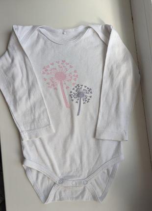 Боди с длинным рукавом для девочки