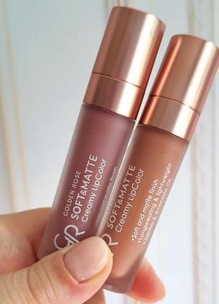 Golden rose помада жидкая soft & matte creamy голден роуз