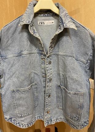 Джинсовая куртка женская zara