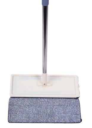 Швабра с ведром 4 л с автоматическим отжимом и складной ручкой / швабра лентяйка с самоотжимом