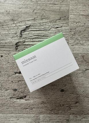 Mixsoon - centella toner pad - заспокійливі педи для обличчя із центеллою азіатською