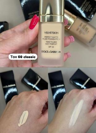 Тональний крем - dolce & gabbana velvetskin natural matte foundation
