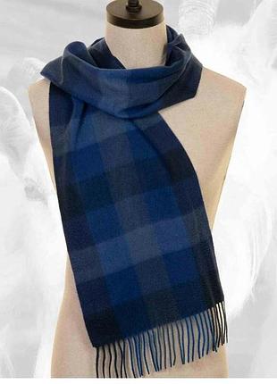 Кашемировий шарф в клетку, тартан lochmere , кашемир