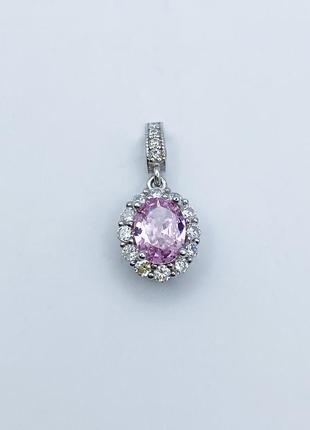 Кулон серебряный с кубическим цирконием 1,9 г