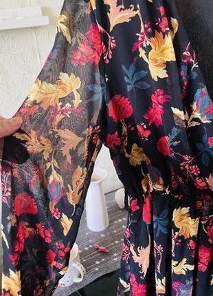 🌹красивое платье 👗шифон на запах7 фото