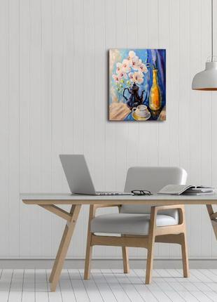 Картина однейными красками натюрморт