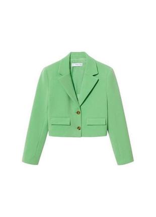 Укороченный пиджак жакет блейзер с новой коллекции бренда манго