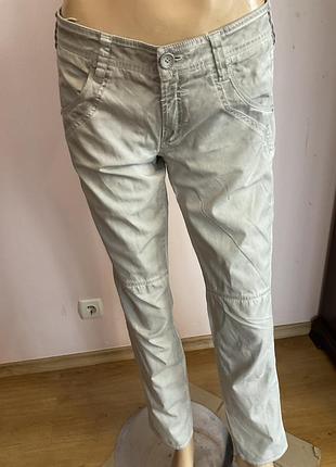 Фирменные хлопковые зауженные брюки-аренки/ s/ brend nile