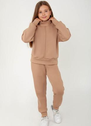 Теплий костюм на флісі, піділтковий костюм на флісі, теплий костюм для дівчат, спортивний комплект зимовий, теплый костюм на флисе