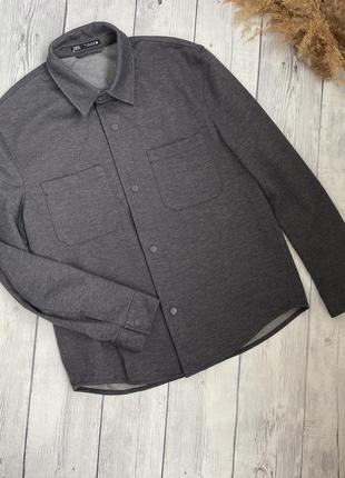 Щільна, тепла чоловіча сорочка zara l (48)