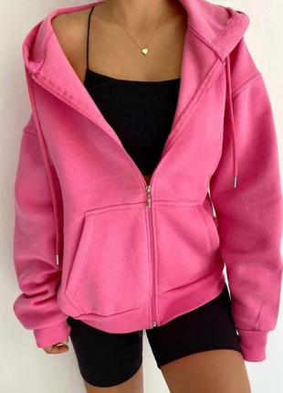 Теплая худи на молнии!!️ худи оверсайз на флисе!!️ кольори