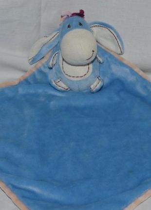 Фирменная слюно впитывающая платочка полотенца комфортер с развивающими оригинал дисней disney ослик иа