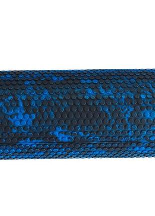 Массажный ролик для спины и тела mfr roll 45х15 см black/blue2 фото