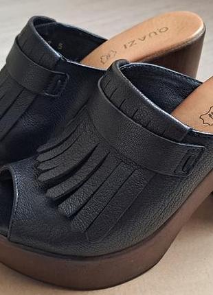 Шльопанці сабо на підборах р.37