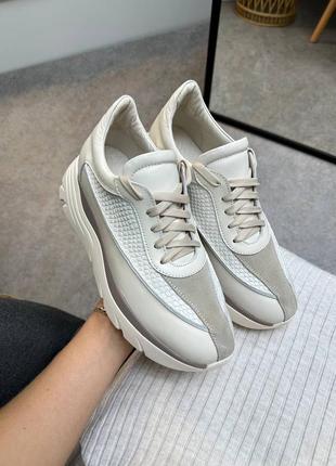 Новинкаʼ 😍 кроссовки женские из натуральной кожи и замши гамора
