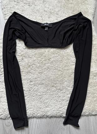 Рукава болеро чорні масло