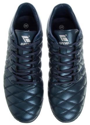 Сороконіжки футбольні difeno 180604-4 розмір 40-44 темно-синій-срібний6 фото