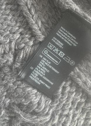 Светр туніка кофта zara h&m рвана альпака шерсть5 фото