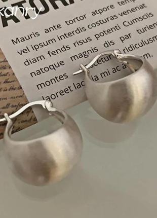 Сережки кільця срібло 925 оригінальні стильні silver ♥️