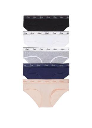 Комплект хлопковых женских трусиков victoria’s secret. трусики. хипстеры. чикстеры. слипы