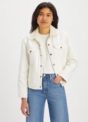 Джинсова курточка levi's, утеплена