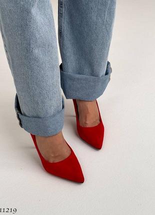 Туфли лодочки лодочки красные