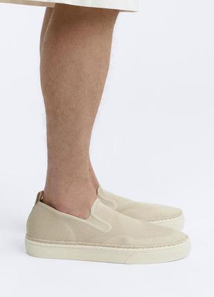 Zara мужские слипоны с сеткой2 фото