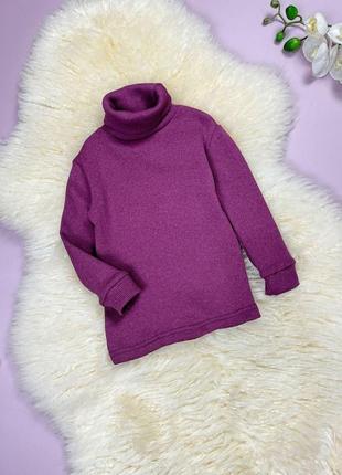 Гольф рубчик з начосом, сливовий