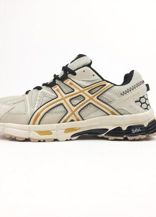 Женские кроссовки asics Gel-Contend gel-kahana 8 beige orange ассикс бежевого с оранжевым цветами