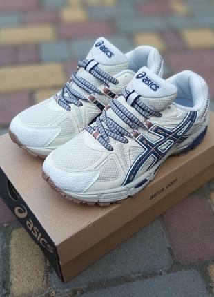 Женские кроссовки asics Gel-Contend Gel Quantum 360 6 Aizuri Blue Black Hombre orange акс бежевого с синим и оранжевым цветов