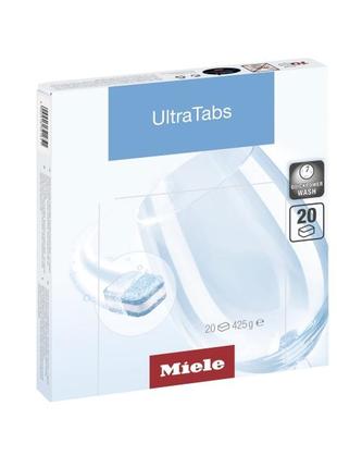 Таблетки для посудомоечных машин ultra tabs miele 20 шт в уп.