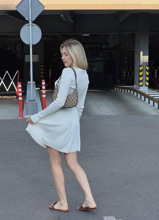 Костюм плиссе юбка молочного цвета ivina