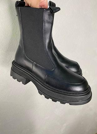 Челси женские, натуральная кожа
