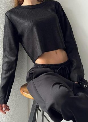 Невероятно красивая кофточка оверсайз с напылением5 фото