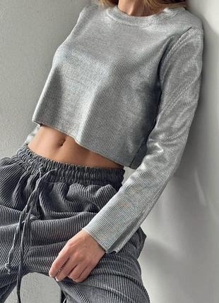 Невероятно красивая кофточка оверсайз с напылением2 фото