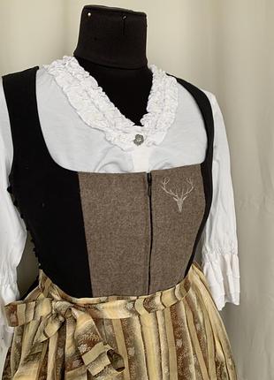 Дирндль дірндль дефект винтаж баварский альпийский костюм октоберфест