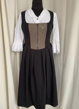 Дирндль дірндль дефект винтаж баварский альпийский костюм октоберфест