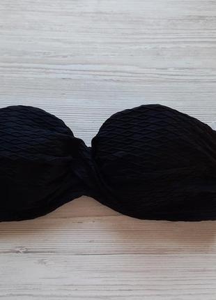 Чорний купальник бандо пушап victoria's secret оригінал 34c 75c 75с 34с верх від купальника