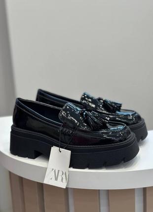 Лоферы zara / женские лоферы зара