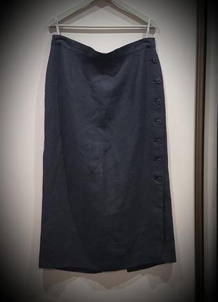 Юбка из льна  длинная