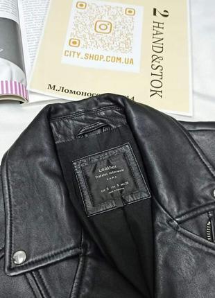 Кожаная куртка zara,натуральная кожаная косуха2 фото