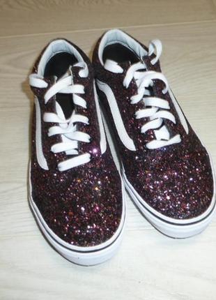 Кеды ванс vans с пайетками, р 39, стелька 25,4 состояние новых