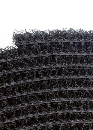 Двостороння липучка 2 см (5 метрів) нейлон стрічка кріпильна багаторазова стяжка чорна4 фото