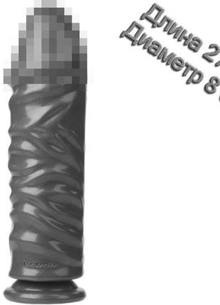 Фаллоимитатор для фистинга doc johnson american bombshell - bunker buster - gun metal