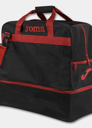 Сумка joma training iii чорно-червоний уні 48х49х29см