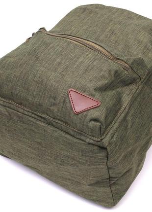 Жіночий рюкзак хакі тканинний текстильний 7222423 фото