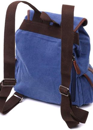 Рюкзак синій великий стильний тканинний текстиль 7221544 фото
