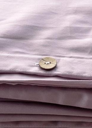 Комплект постельного белья семейный grey rose с натурального сатина 150х210 см 2 шт5 фото