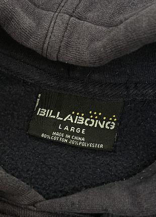 Темно синє худі billabong з принтами, принт, оригінал, вінтаж, щільне, біллабонг, фіолетове, лого, толстовка, світшот, кофта8 фото